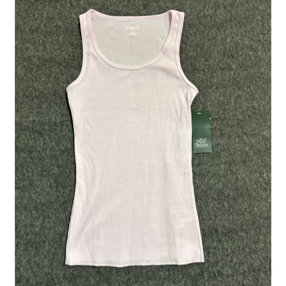Wild Fable Women's Tank Top Ribbed Pink Extra Small